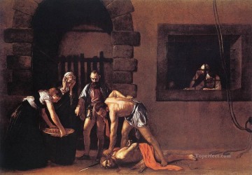 Caravaggio Painting - Decapitación de San Juan Bautista Caravaggio